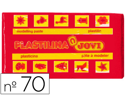 Barra 50g. plastilina Jovi 70 rojo